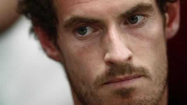 Andy Murray atiende a la prensa en Indian Wells.