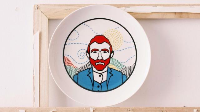 Van Gogh ilustrado por el artista José Antonio Rueda.