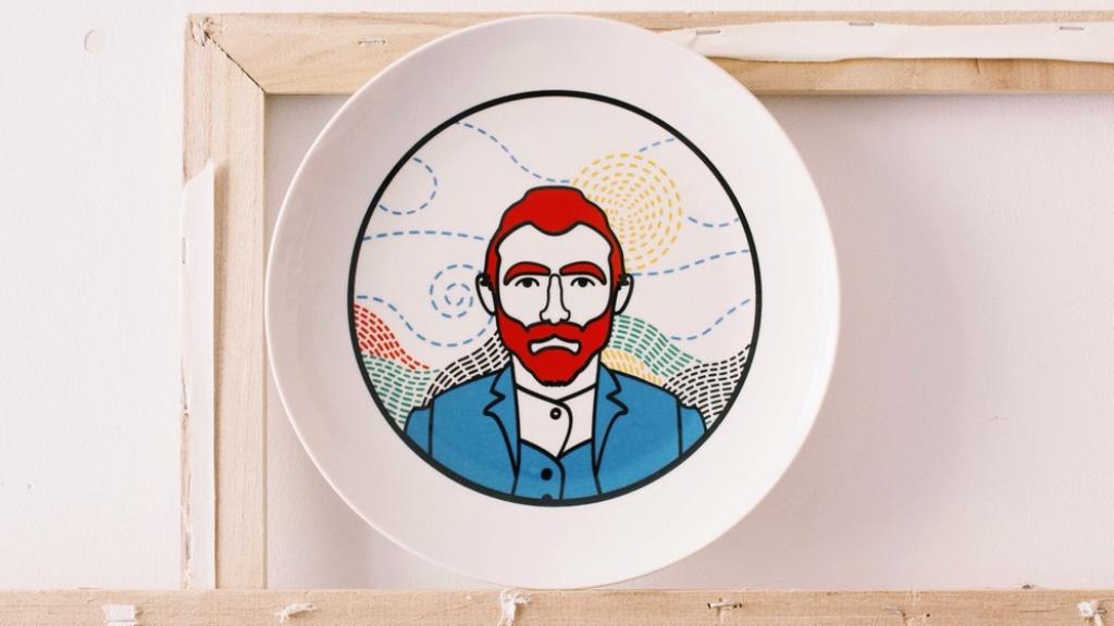 Van Gogh ilustrado por el artista José Antonio Rueda.