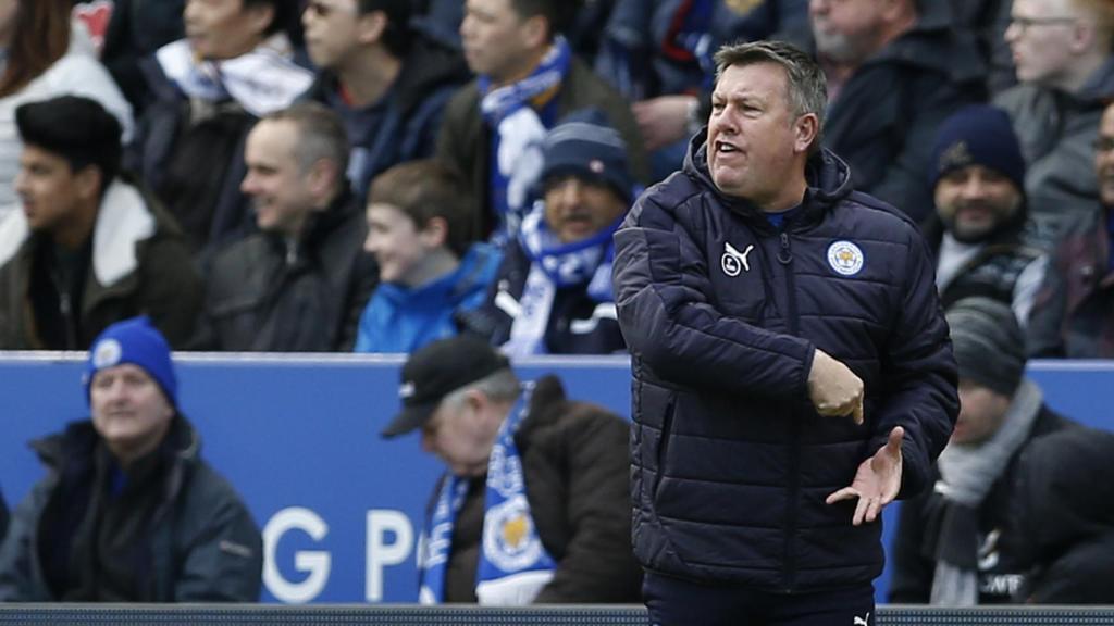 Craig Shakespeare, durante un partido del Leicester.