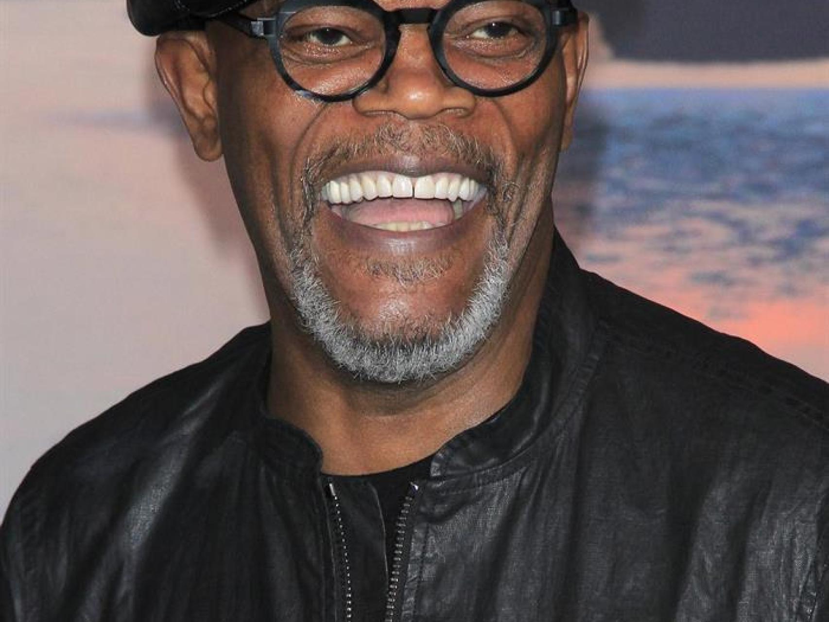 Samuel L. Jackson en el estreno de Kong.