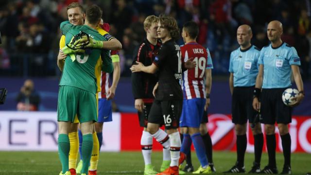 El Atlético celebra su pase a cuartos.
