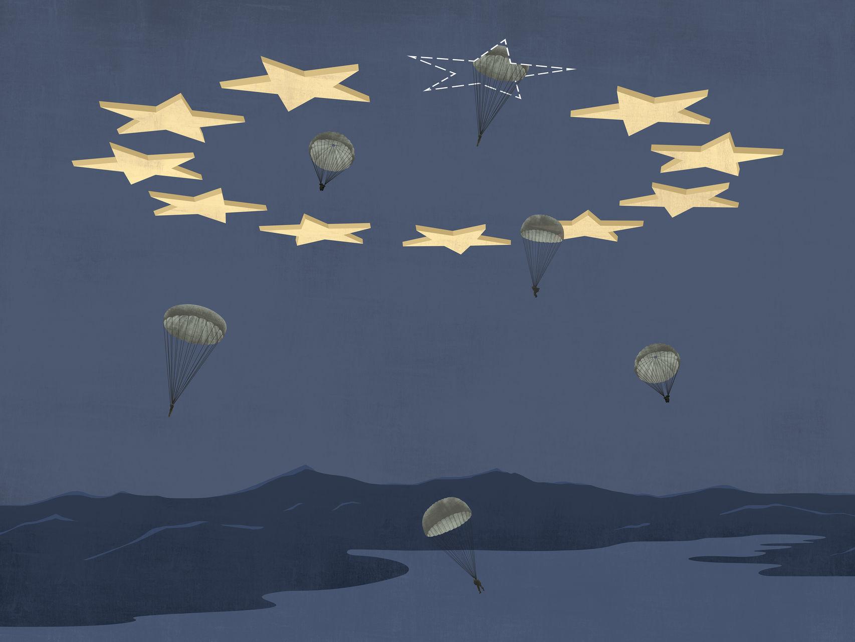 El muro que separa Europa de Reino Unido