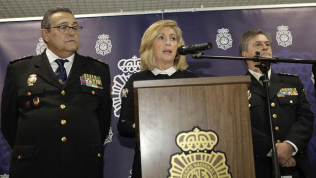 La Delegada del Gobierno en Madrid, Concepción Dancausa, en rueda de prensa.