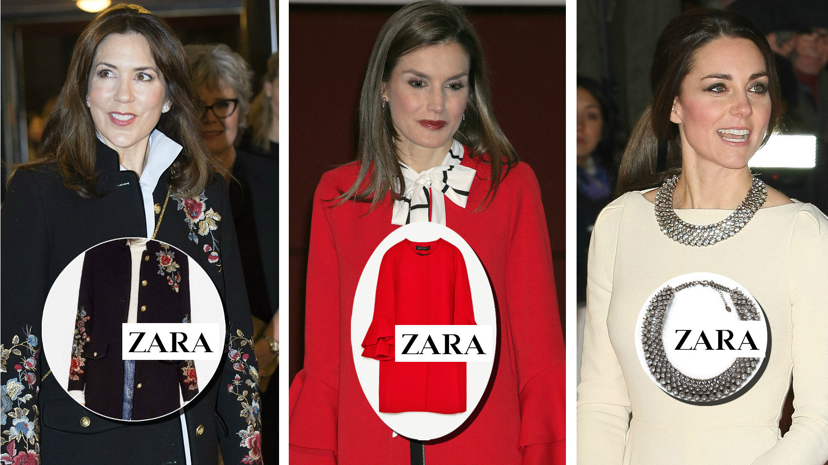 Mary de Dinamarca, Letizia y Kate Middleton son algunas de las monarcas aficionadas a Zara.