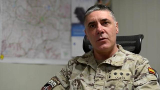 El coronel Rafael Ocaña es el jefe del contingente español en Afganistán.