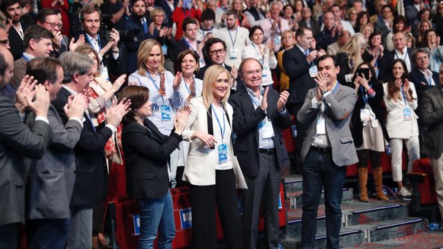 Cifuentes, ovacionada durante el Congreso del PP de Madrid.