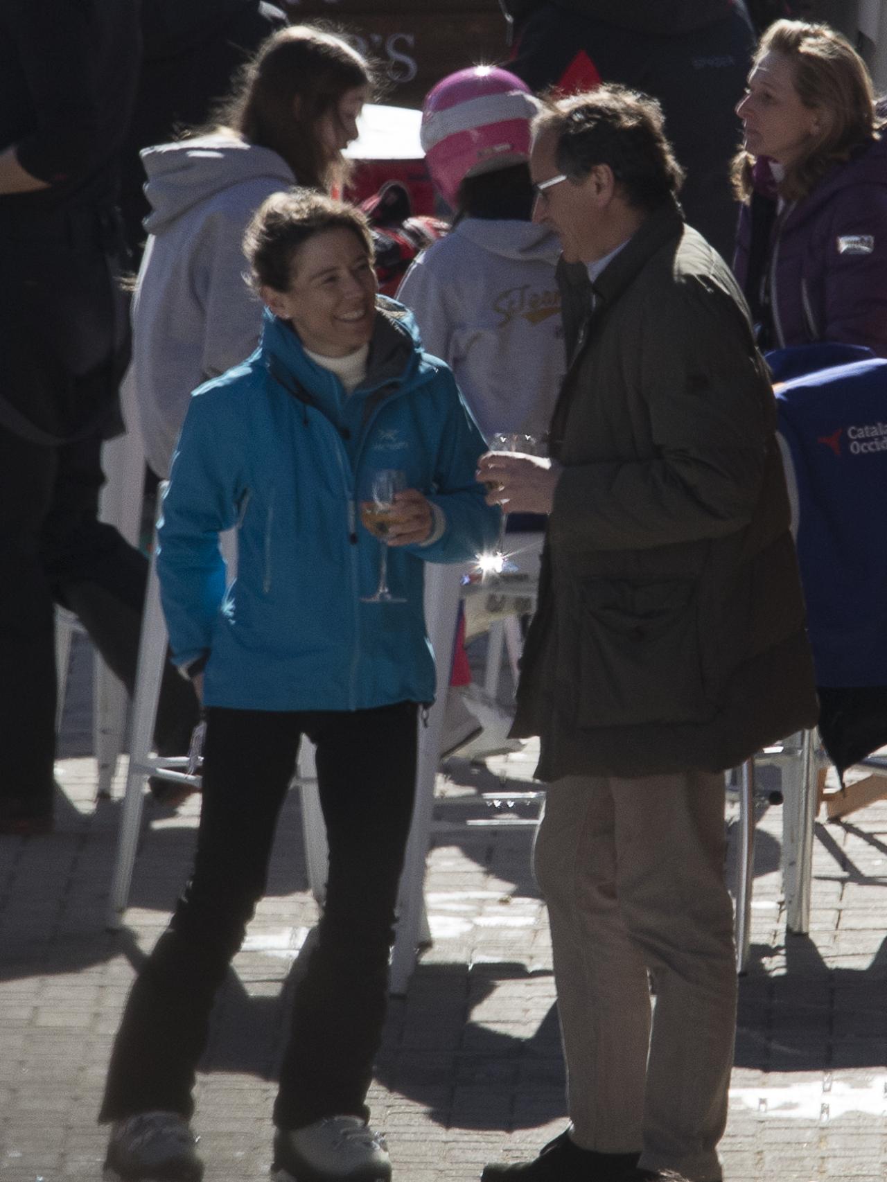 Alfonso Alonso y su mujer en Baqueira.