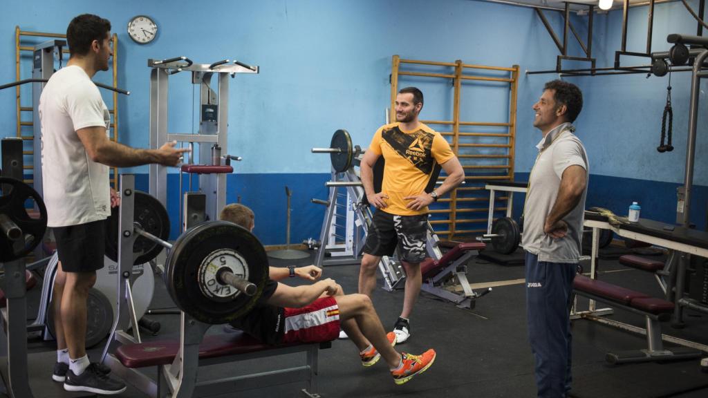 Saúl Craviotto, en el gimnasio.