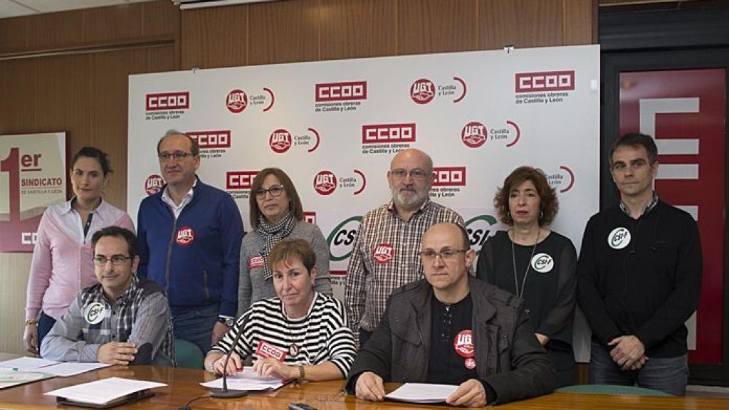 Empleados públicos CSIF, CCOO Y UGT