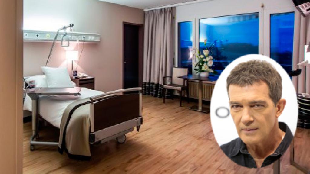 Una de las habitaciones de la clínica de lujo de Antonio Banderas.