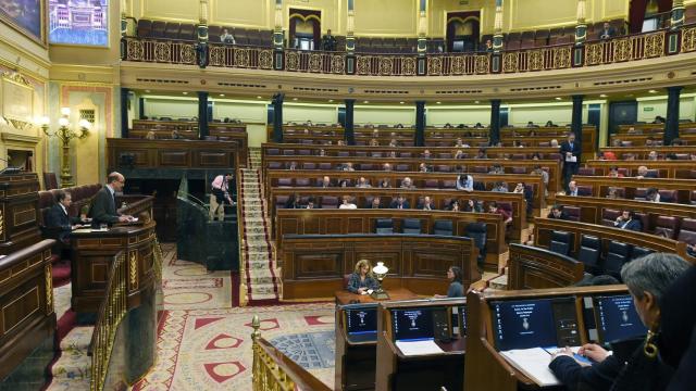El diputado del PNV durante su intervención en el Congreso este martes