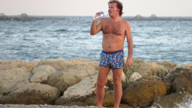 Bigote Arrocet en una playa de Málaga en 2015.