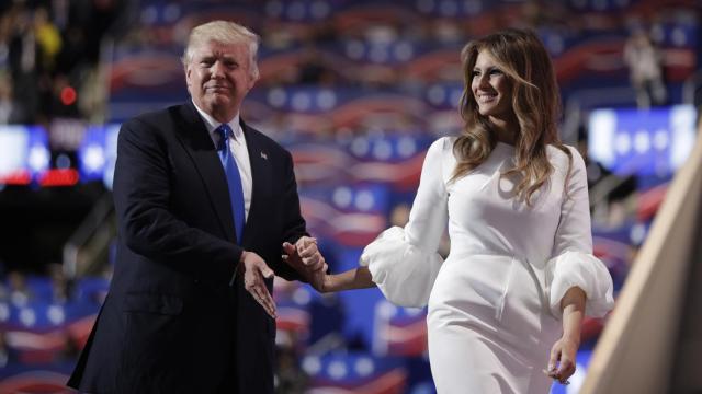Donald Trump y su esposa Melania