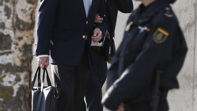 Pablo Crespo a su llegada a la Audiencia Nacional