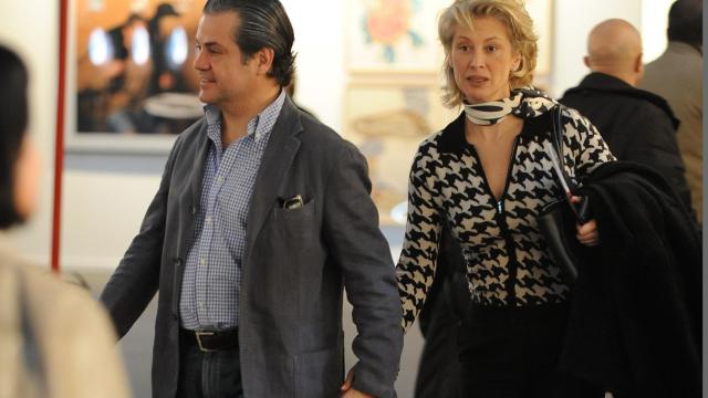 Marcos de Quinto con la periodista Teresa Viejo, una de sus exparejas