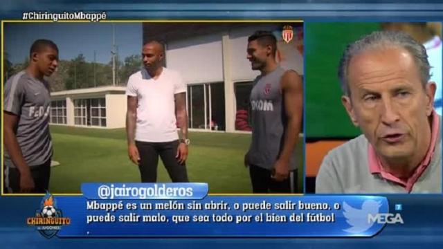 Petón habla sobre Mbappé. Foto: Twitter (@elchiringuitotv)
