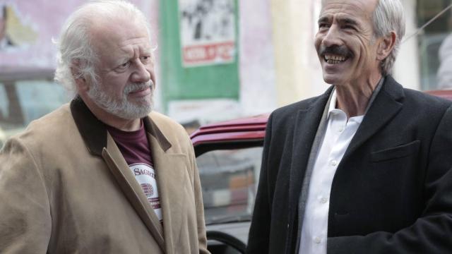 Juan Echanove e Imanol Arias durante la grabación de Cuéntame