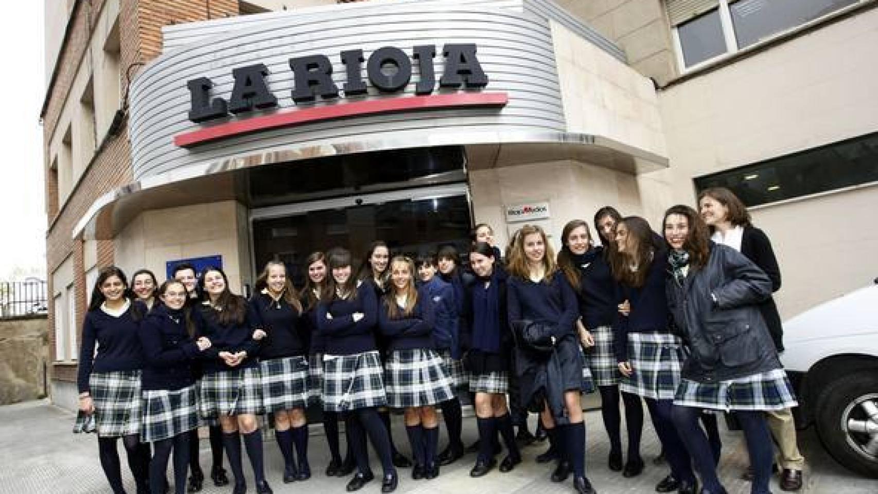 Alumnas del colegio de Logroño.