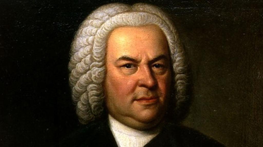 Johann Sebastian Bach en un retrato de Elias Gottlob Haussmann. Foto: Wikimedia Commons