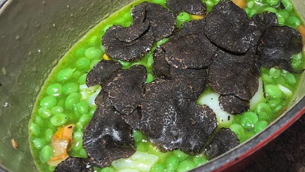 El plato que degustó la actriz en Barcelona.