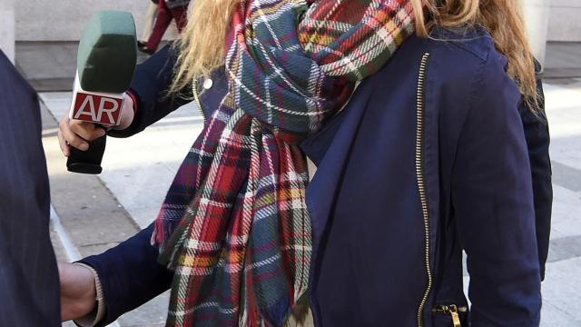 Rocío Carrasco, a su llegada a los juzgados de Alcobendas.