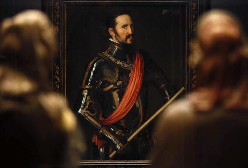 Una de las estancias de la exposición de la Hispanic Society en el Prado.