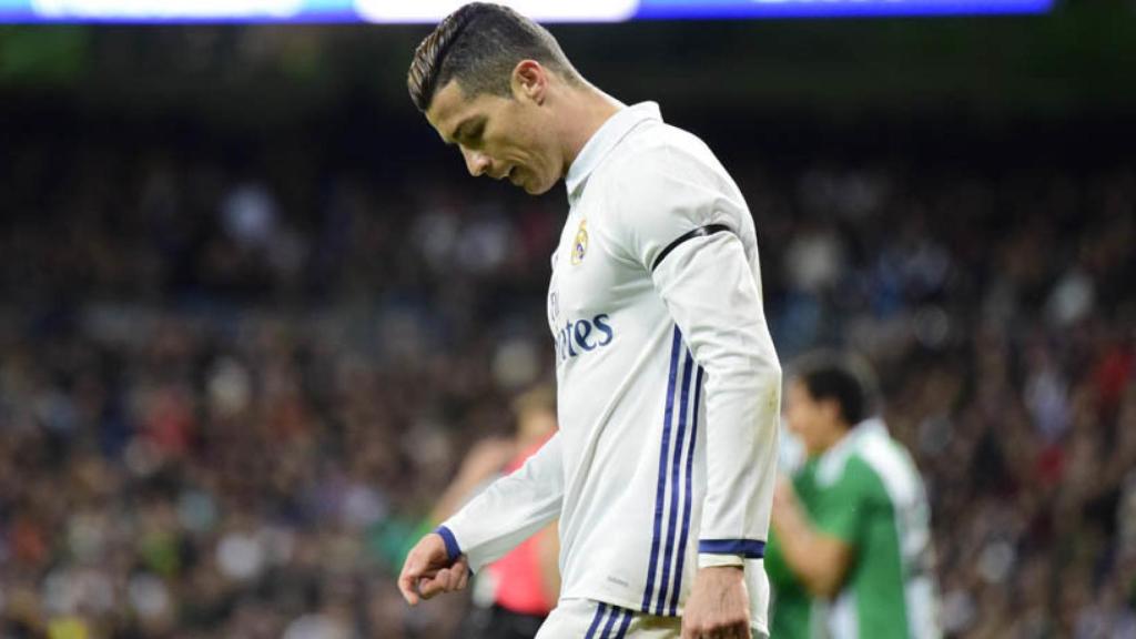 Cristiano en el Real Madrid-Betis. Foto: Lucía Contreras/El Bernabéu