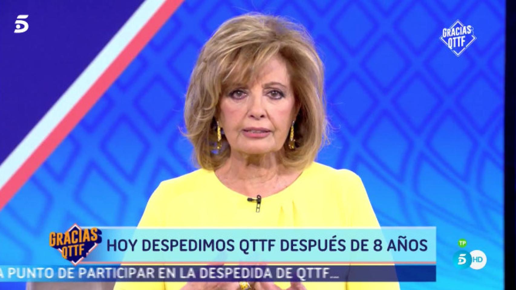 Lágrimas en el final de 'QTTF': Estoy flojita, pero no por el programa