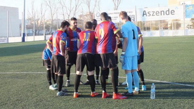 Los jugadores del Eldense.