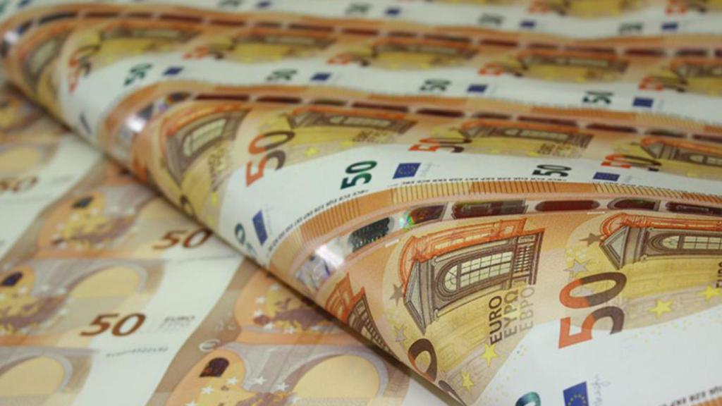 Billetes de 50 euros en producción.