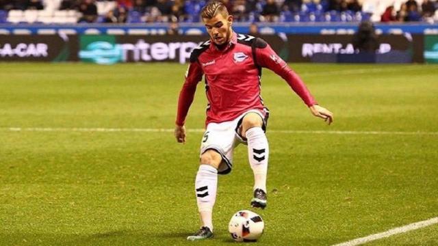 Theo, ante el Madrid. Foto: Twitter (@theo3_theo)