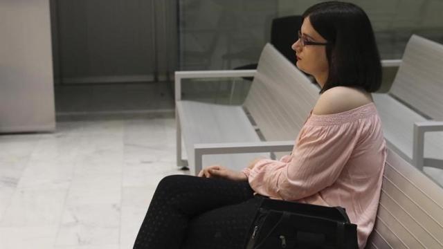 La tuitera Cassandra durante el juicio