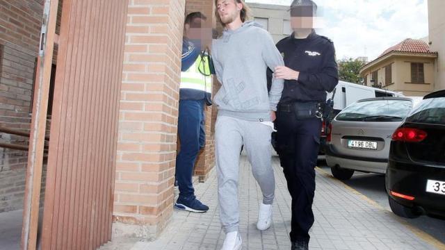 Maiqui Fernández cuando entraba en los juzgados.