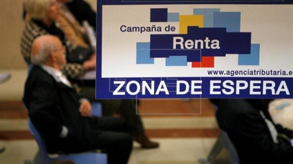 Una oficina de la Agencia Tributaria en Madrid.