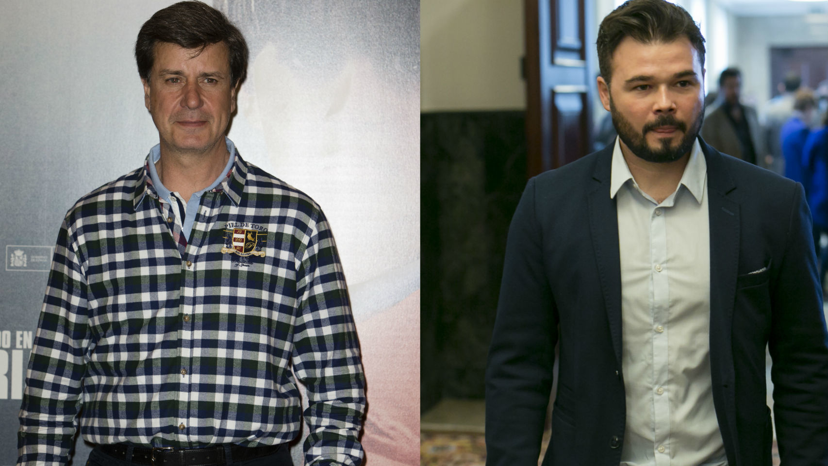 Cayetano Martínez de Irujo y Gabriel Rufián.