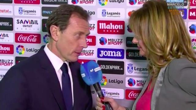Butragueño en zona mixta