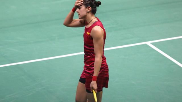 Carolina Marín en una imagen de la semana pasada.