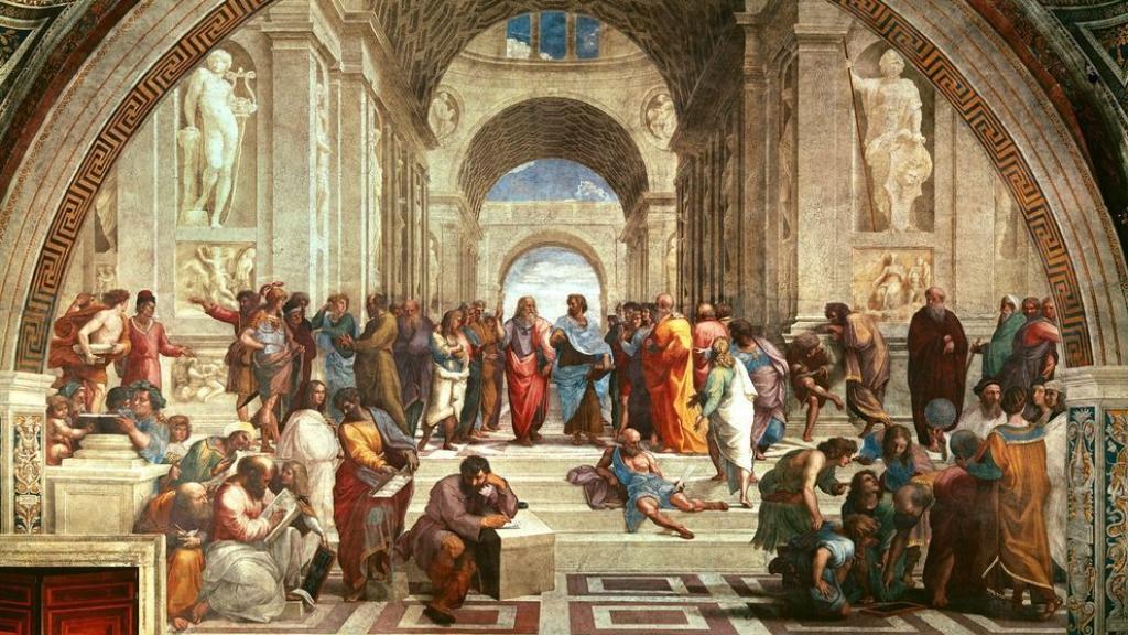 La Escuela de Atenas.