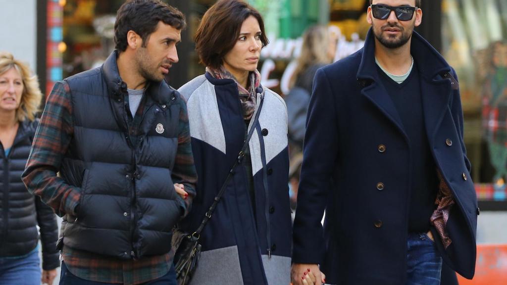 Raúl González, Mamen Sanz y Carlos Redondo en Nueva York. Gtres.