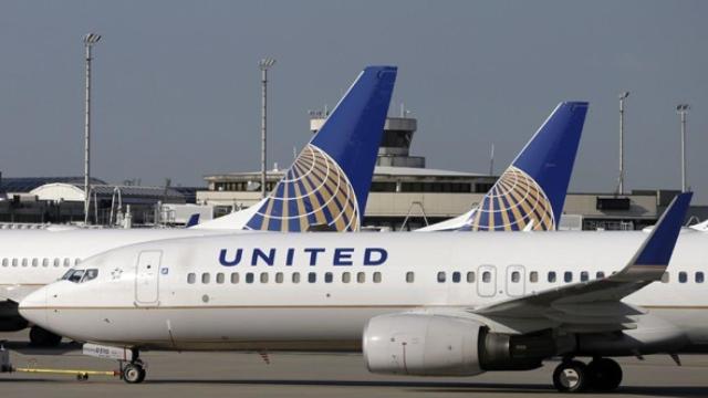 Un avión de la compañía United Airlines.