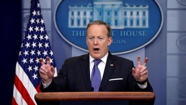 El portavoz de la Casa Blanca, Sean Spicer.