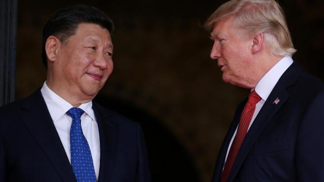 El presidente Xi Jinping y Donald Trump .