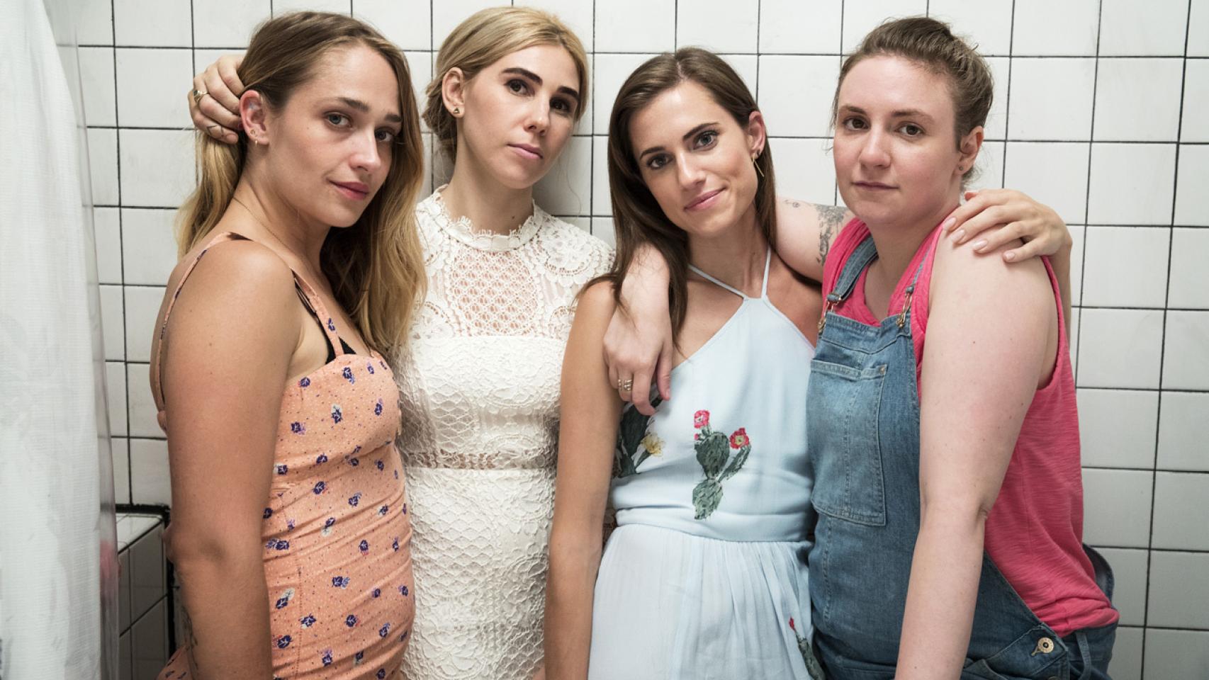 Las cuatro protagonistas de Girls en uno de los últimos episodios de la serie.