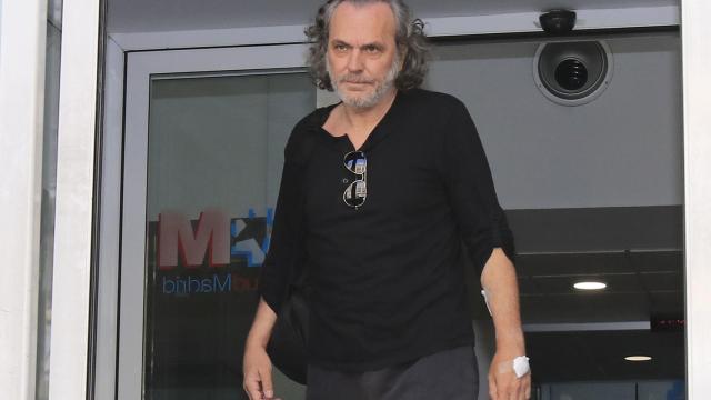 José Coronado, a su salida del hospital La Princesa.