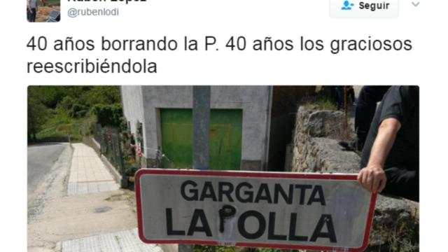 La imagen del cartel compartido en Twitter