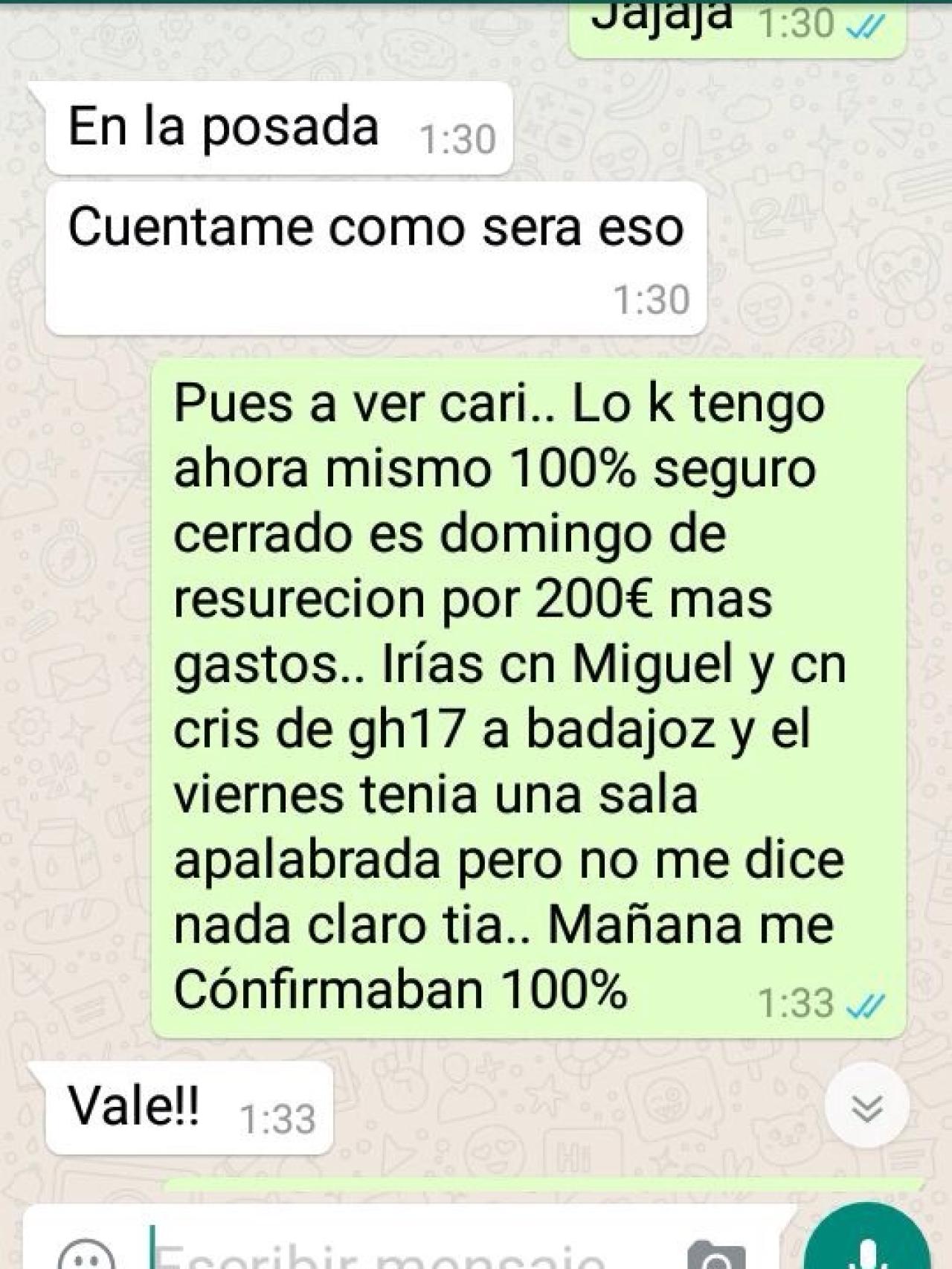 Conversación entre Amor y Francisco.
