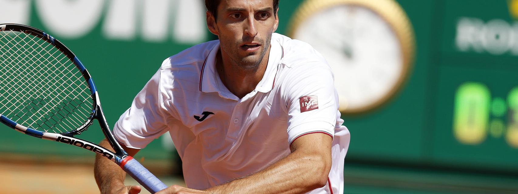 Ramos, en un momento del partido ante Murray en Montecarlo.