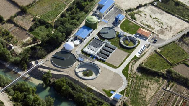 Depuradora instalada en el Pirineo.