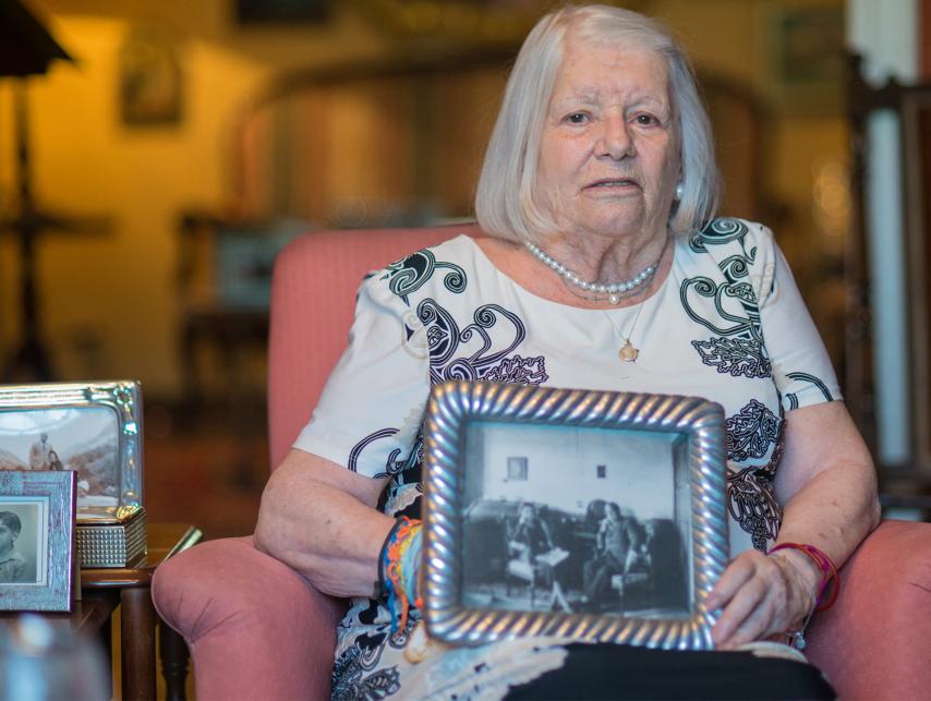 Carlota Sanjurjo, hija del general que falleció en el vuelo de Estoril a Burgos, en 1936.